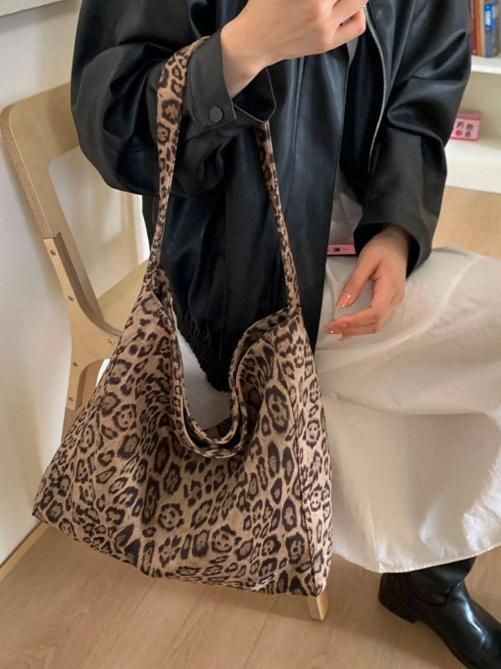 Leopard Print Tote Bag