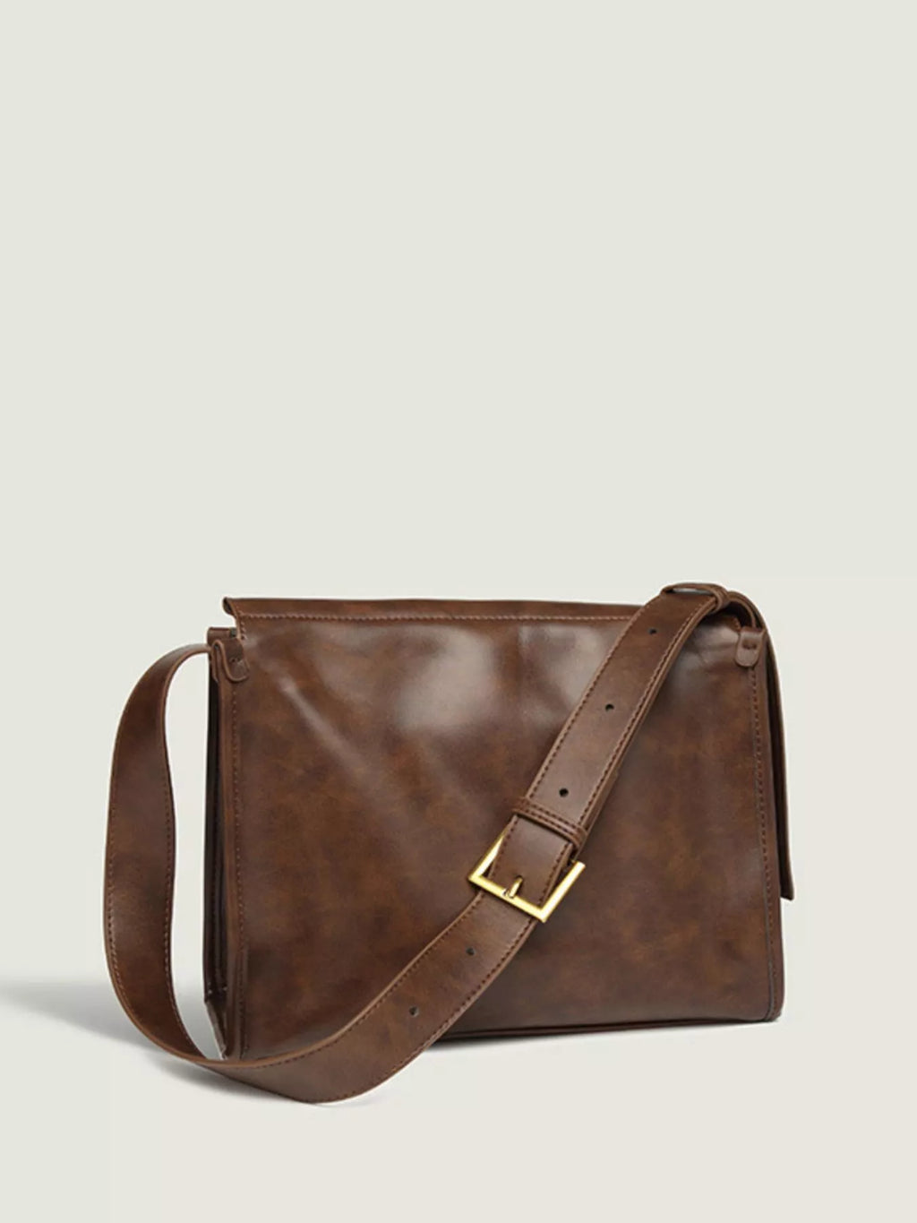 Vintage Style Leather Shoulder Bag