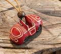 3D Car Leather Keychain