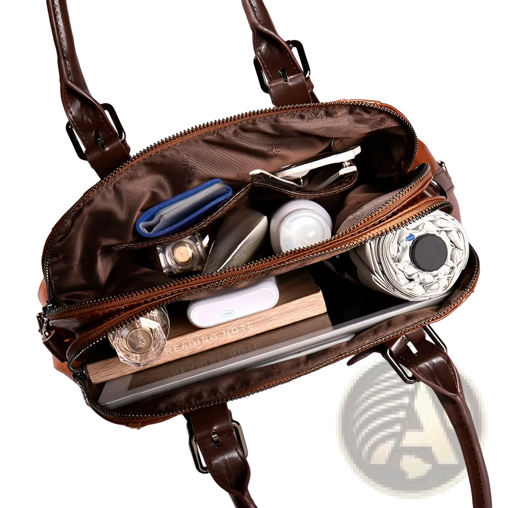 Genuine Leather Crossbody Handbag Vintage Tote Bag