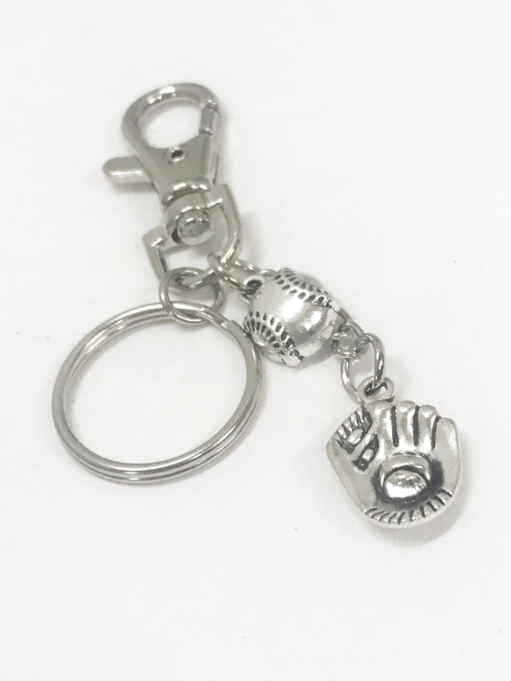 Baseball Bag Charm, Baseball Purse Charm Key Ring, Baseball Mom Gift, Bag Charm Keychain, Purse Charm, Baseball Bag Zipper Pull