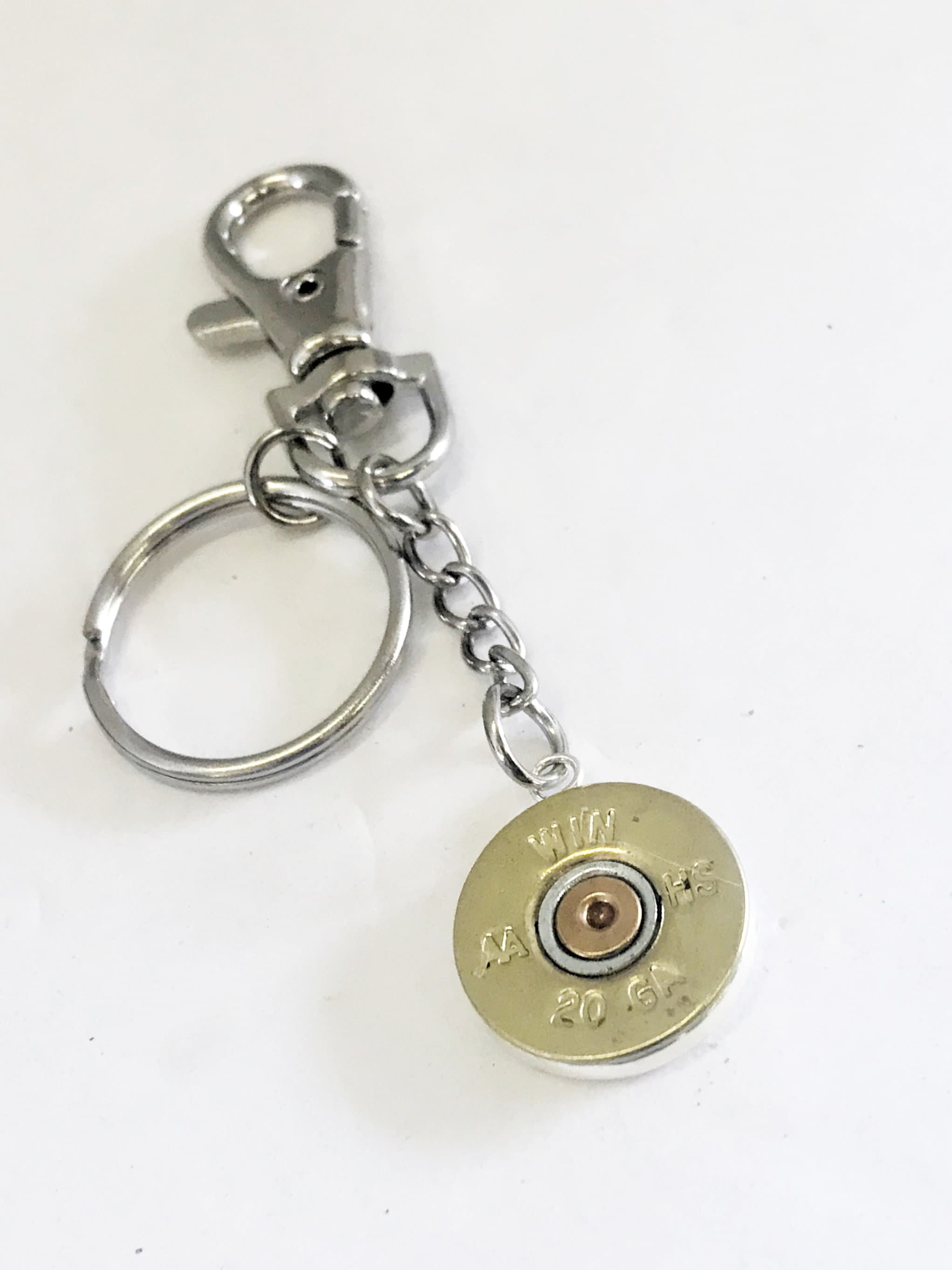 Shotgun Shell Keychain Charm, Shogtun Shell Gifts, Shotgun Shell Key Ring, Keychain Clip, Shooting Sports Keychain Gift, Purse Clip Charm