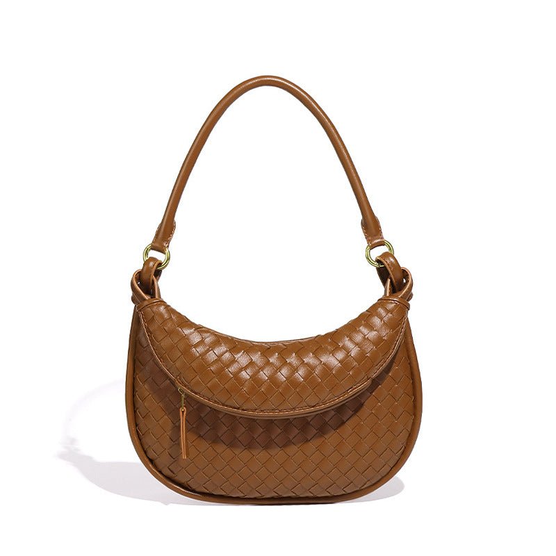 MAC177 Fashionable And Versatile Retro Woven High-end Shoulder Armpit Bag