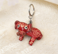Elephant Leather Keychain