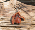Handmade Horse Leather Keychain