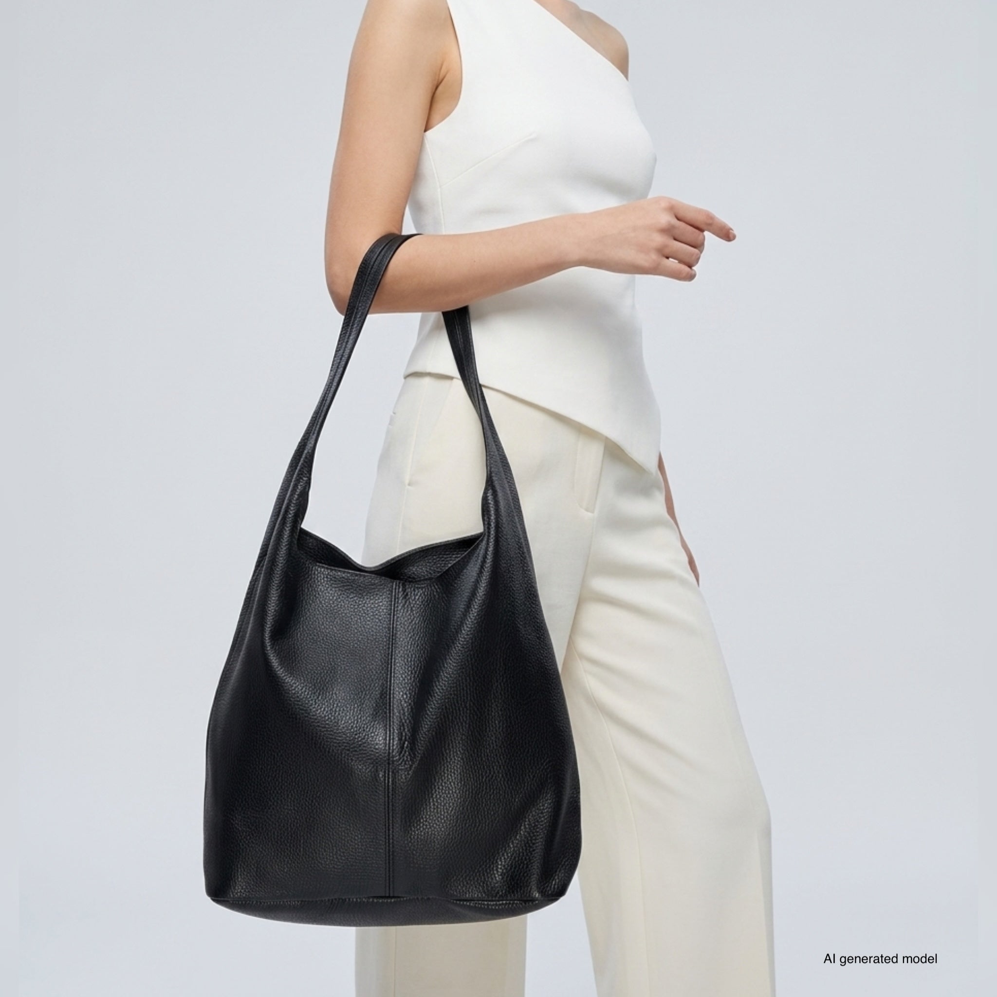 Italian Full-Grain Leather Hobo Bag | Siena