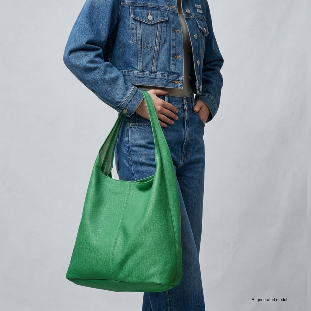 Italian Full-Grain Leather Hobo Bag | Siena