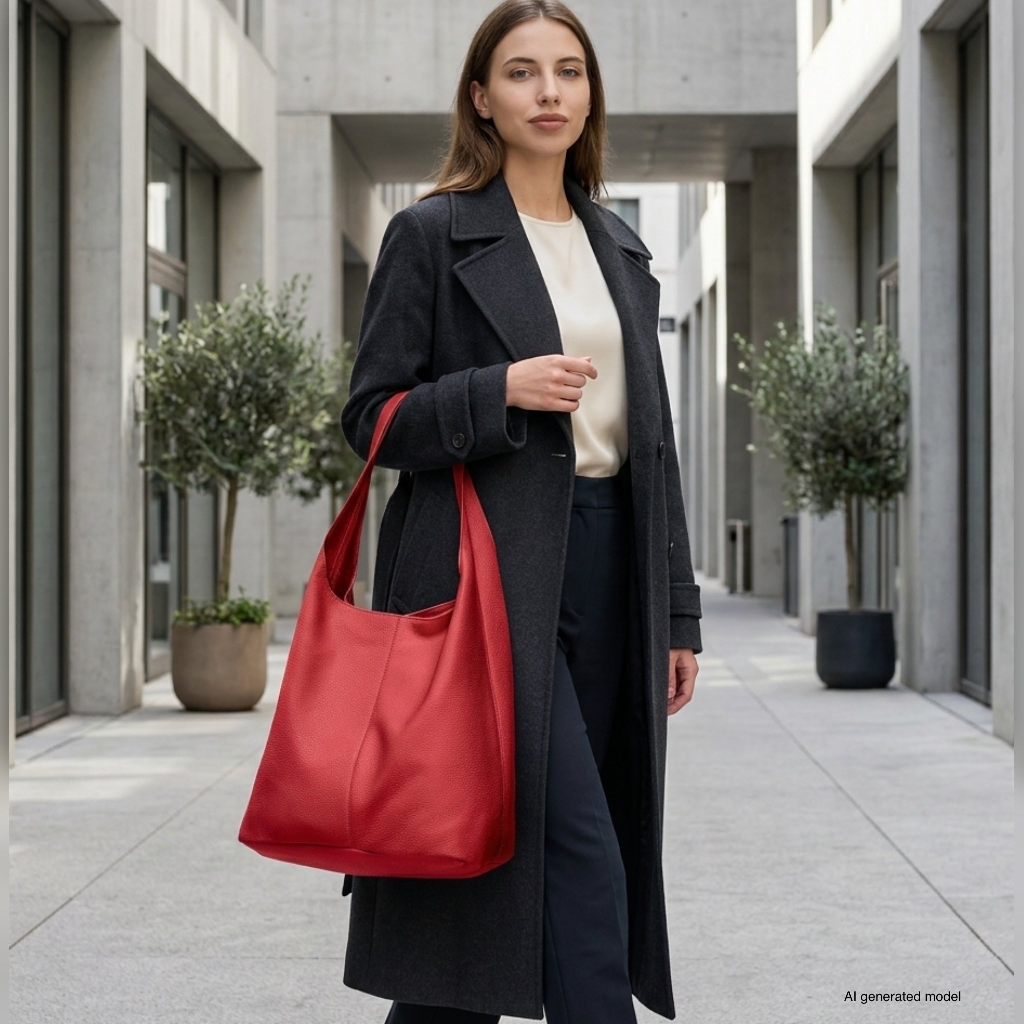 Italian Full-Grain Leather Hobo Bag | Siena