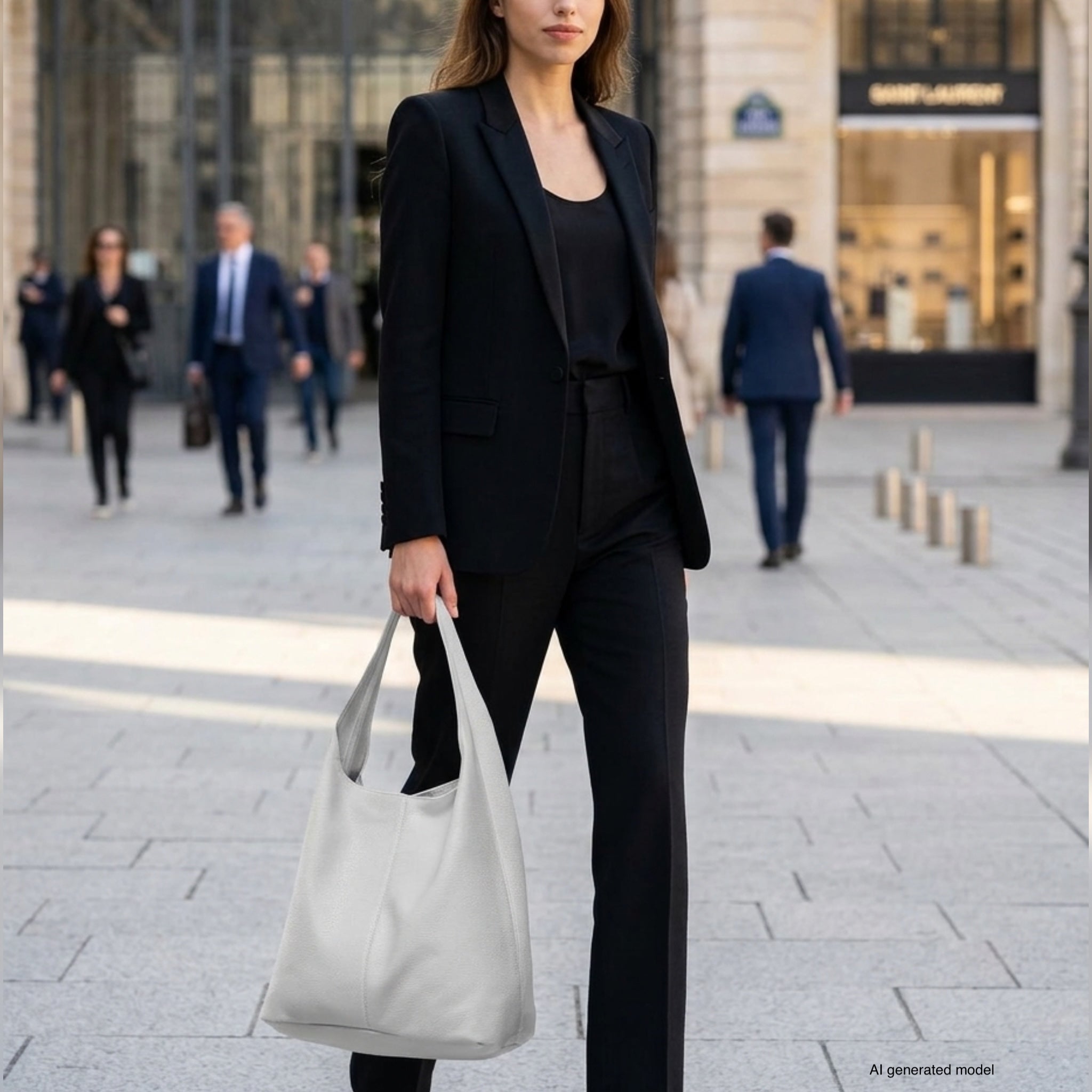 Italian Full-Grain Leather Hobo Bag | Siena