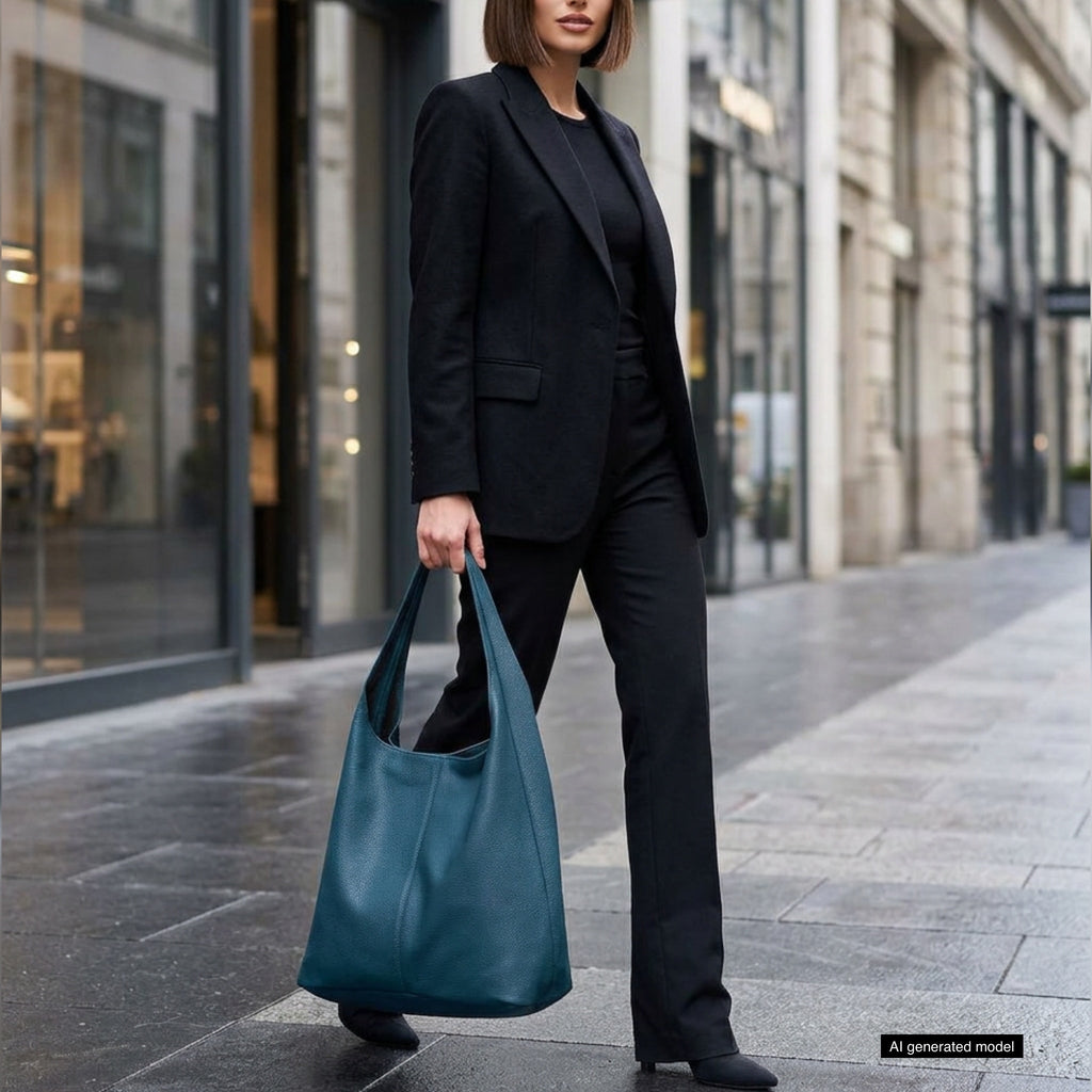 Italian Full-Grain Leather Hobo Bag | Siena