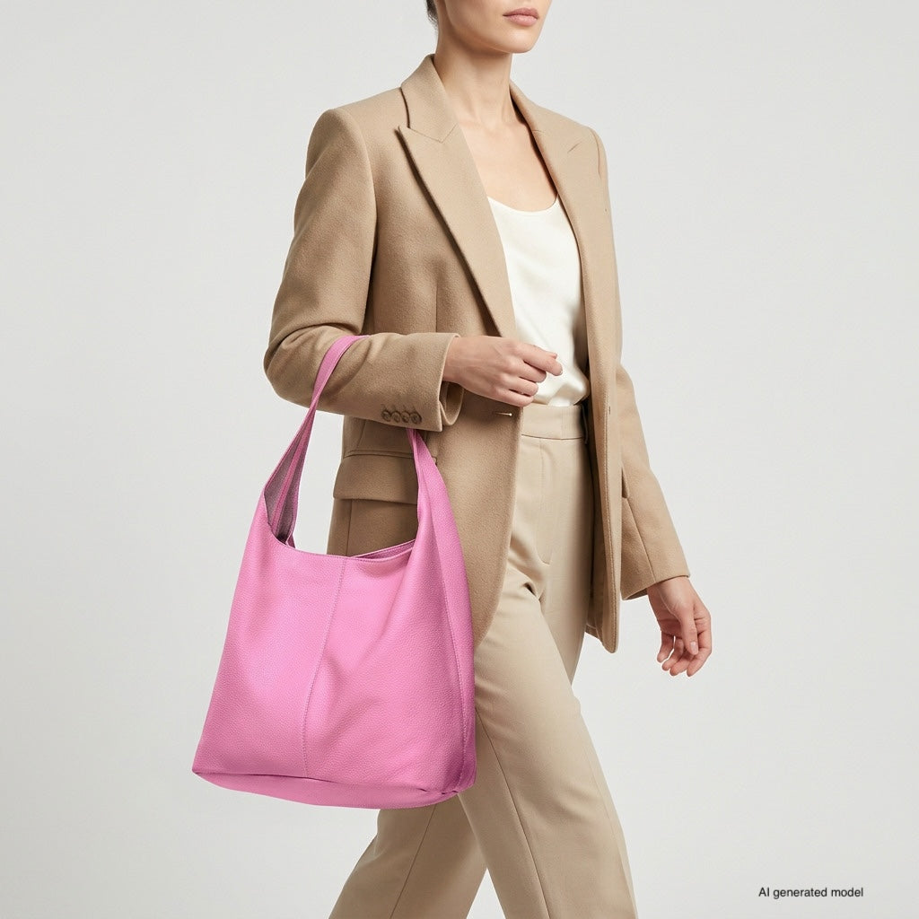 Italian Full-Grain Leather Hobo Bag | Siena