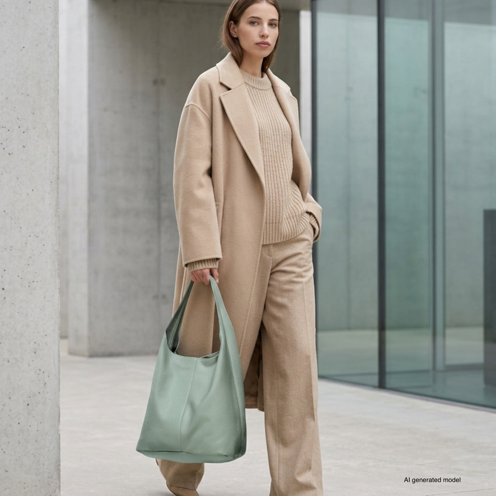 Italian Full-Grain Leather Hobo Bag | Siena