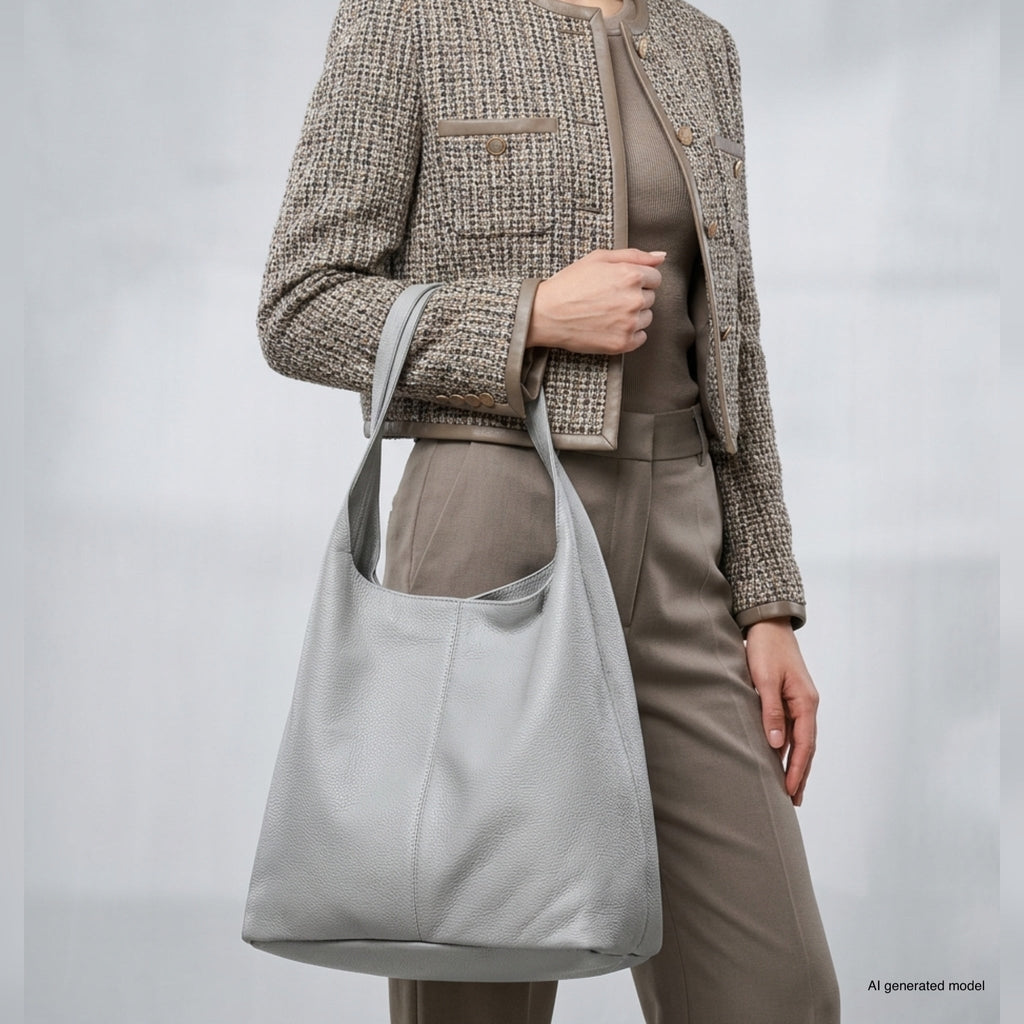 Italian Full-Grain Leather Hobo Bag | Siena