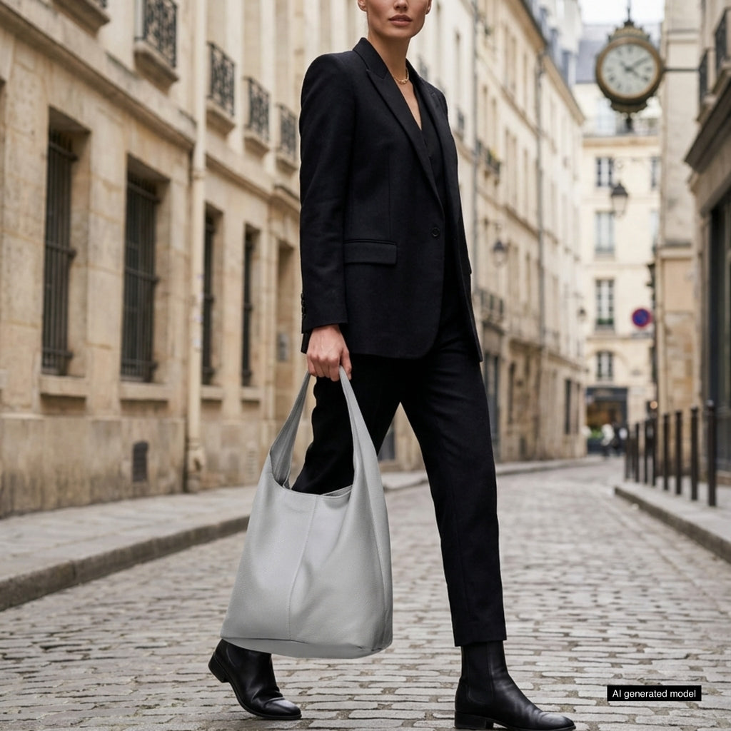 Italian Full-Grain Leather Hobo Bag | Siena