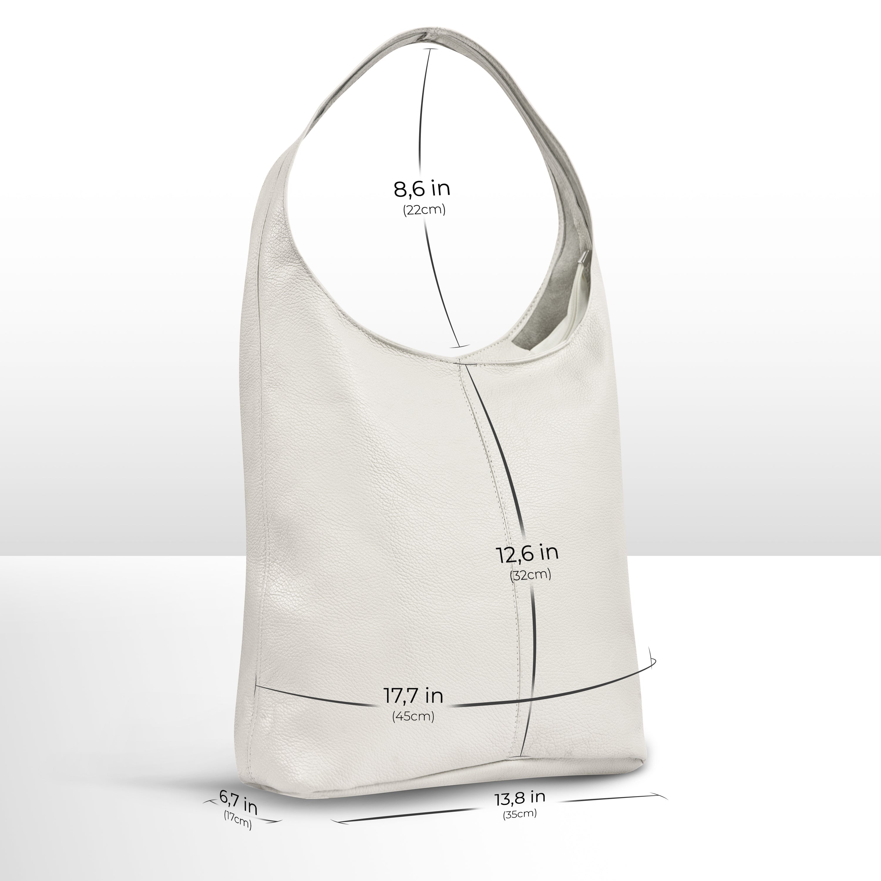 Italian Full-Grain Leather Hobo Bag | Siena