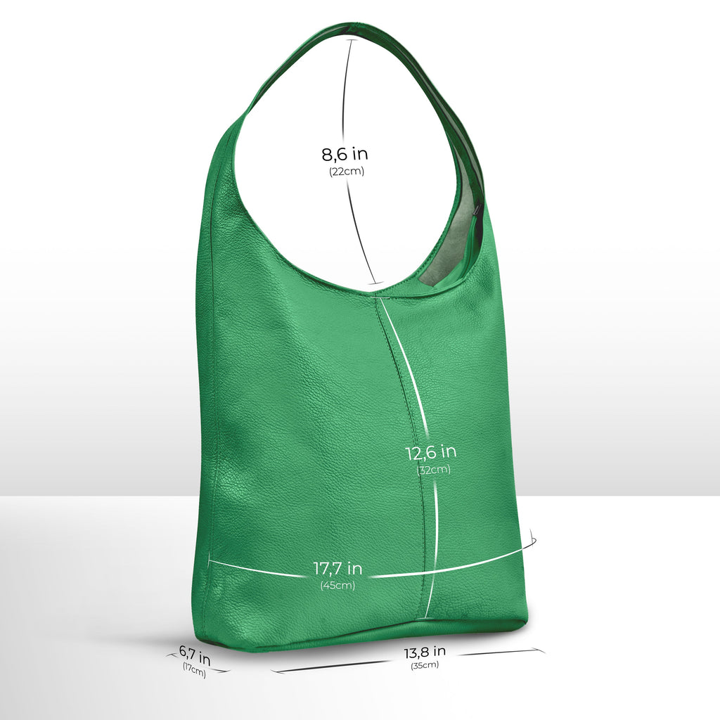 Italian Full-Grain Leather Hobo Bag | Siena