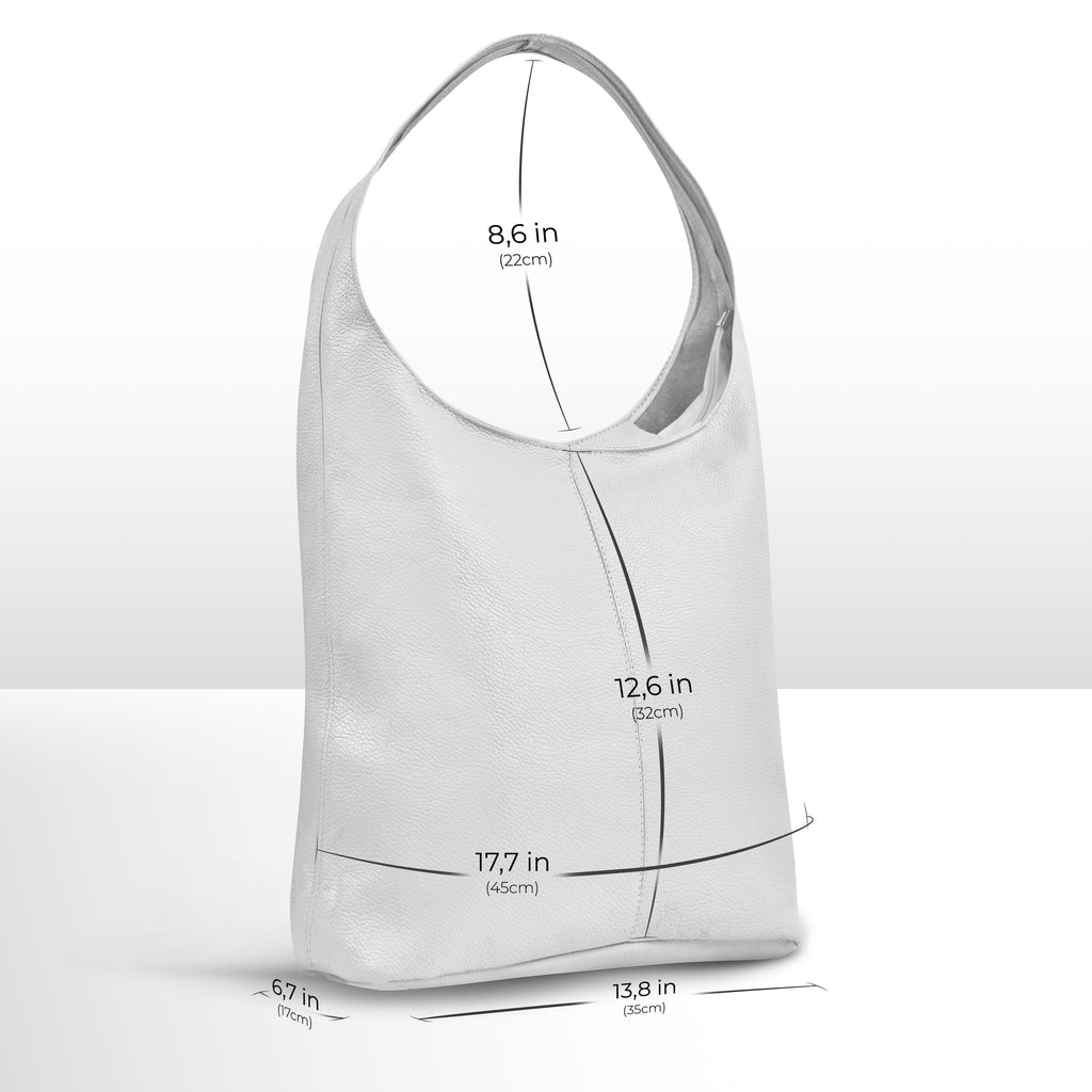 Italian Full-Grain Leather Hobo Bag | Siena
