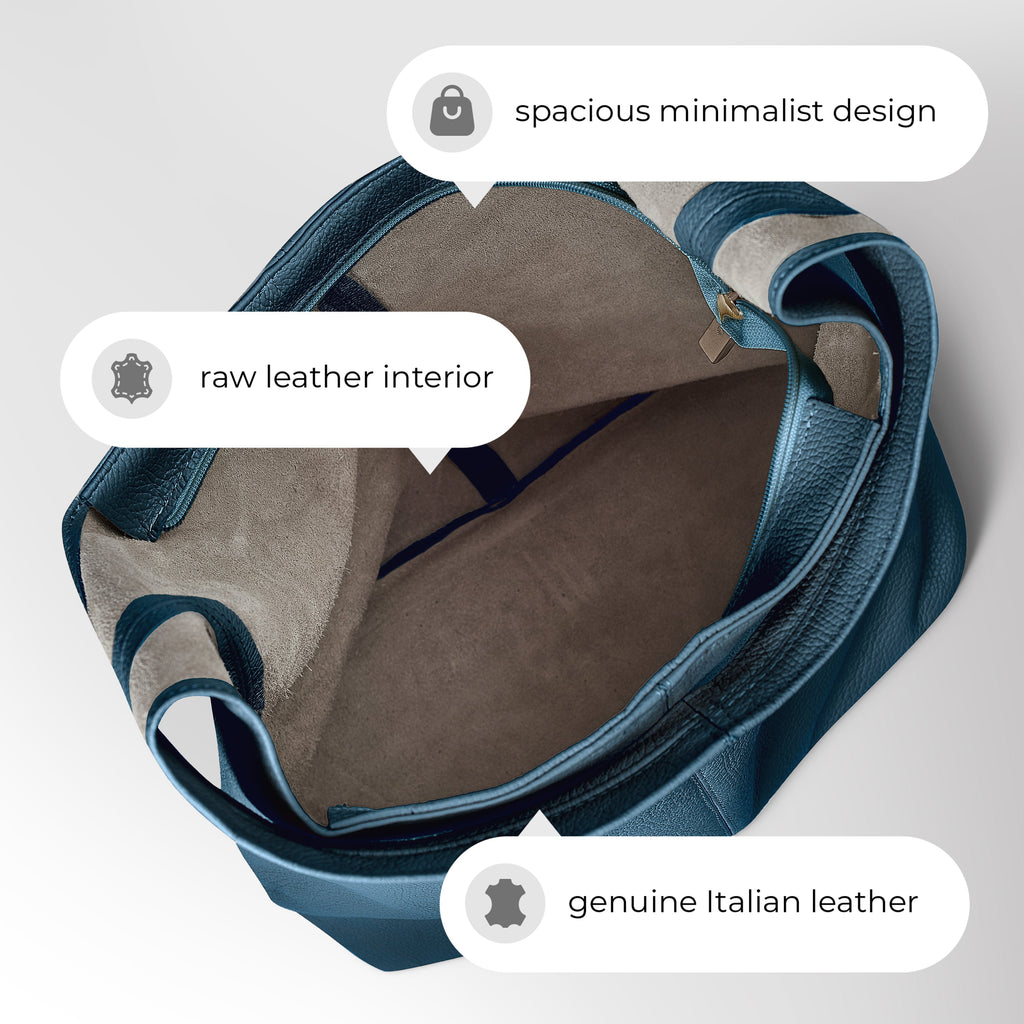 Italian Full-Grain Leather Hobo Bag | Siena