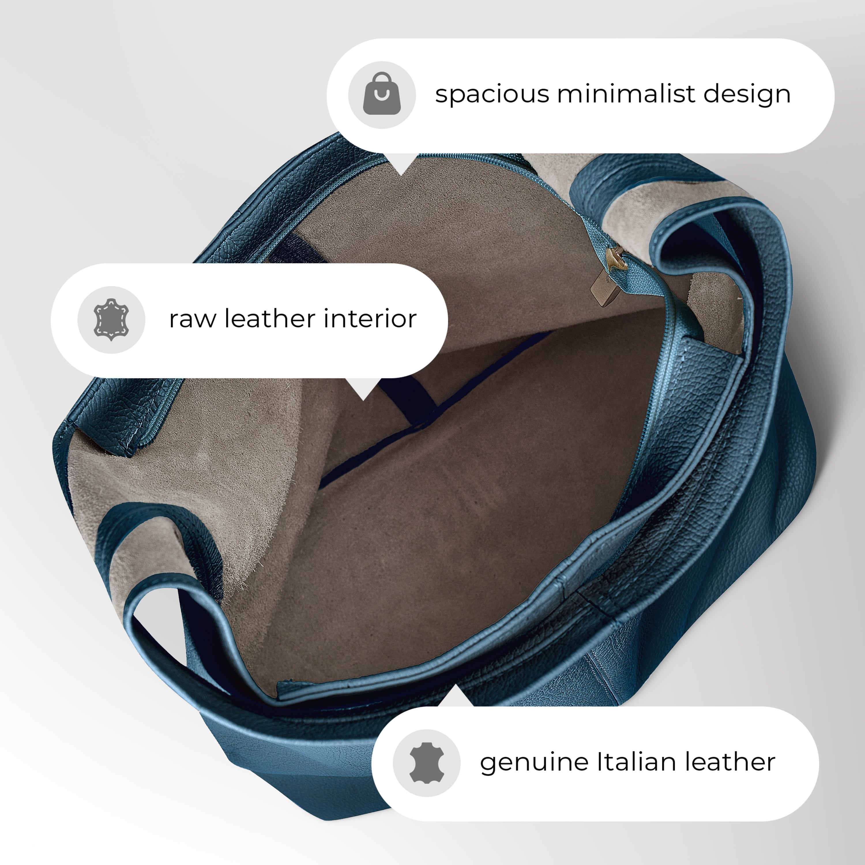 Italian Full-Grain Leather Hobo Bag | Siena