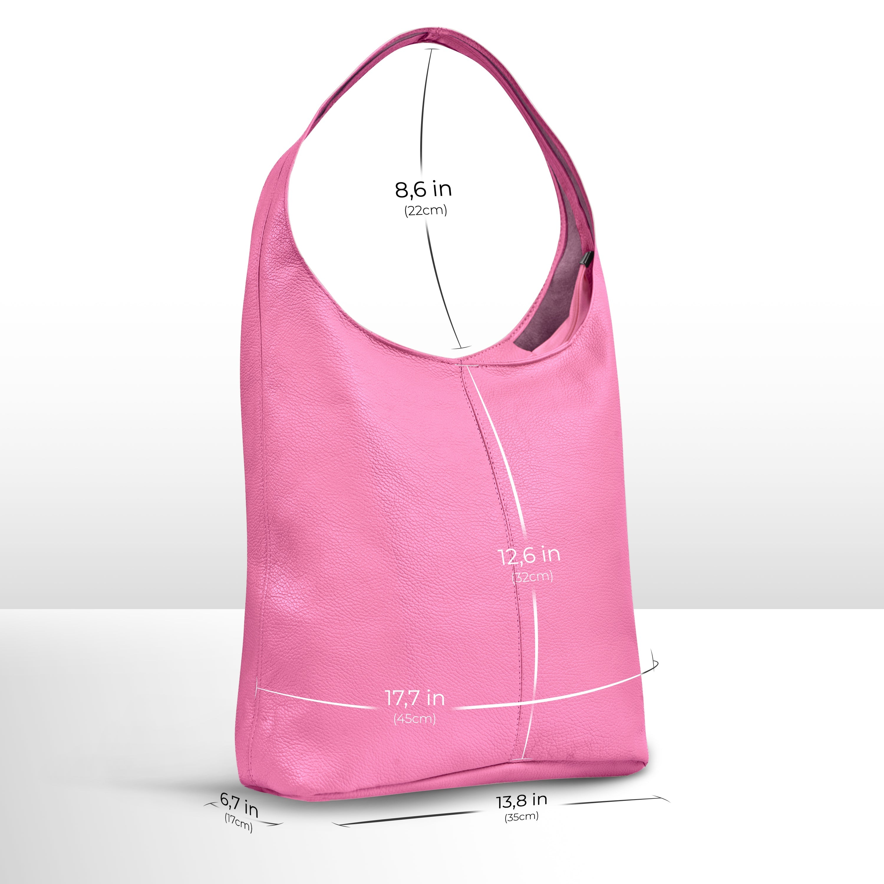 Italian Full-Grain Leather Hobo Bag | Siena