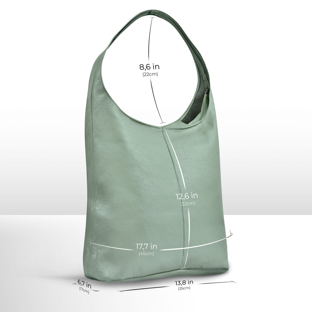 Italian Full-Grain Leather Hobo Bag | Siena