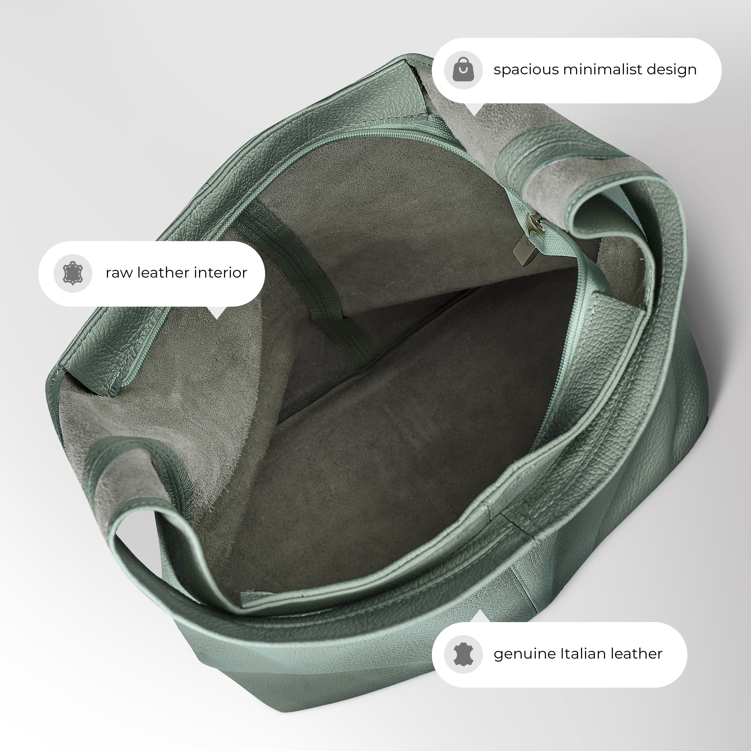Italian Full-Grain Leather Hobo Bag | Siena