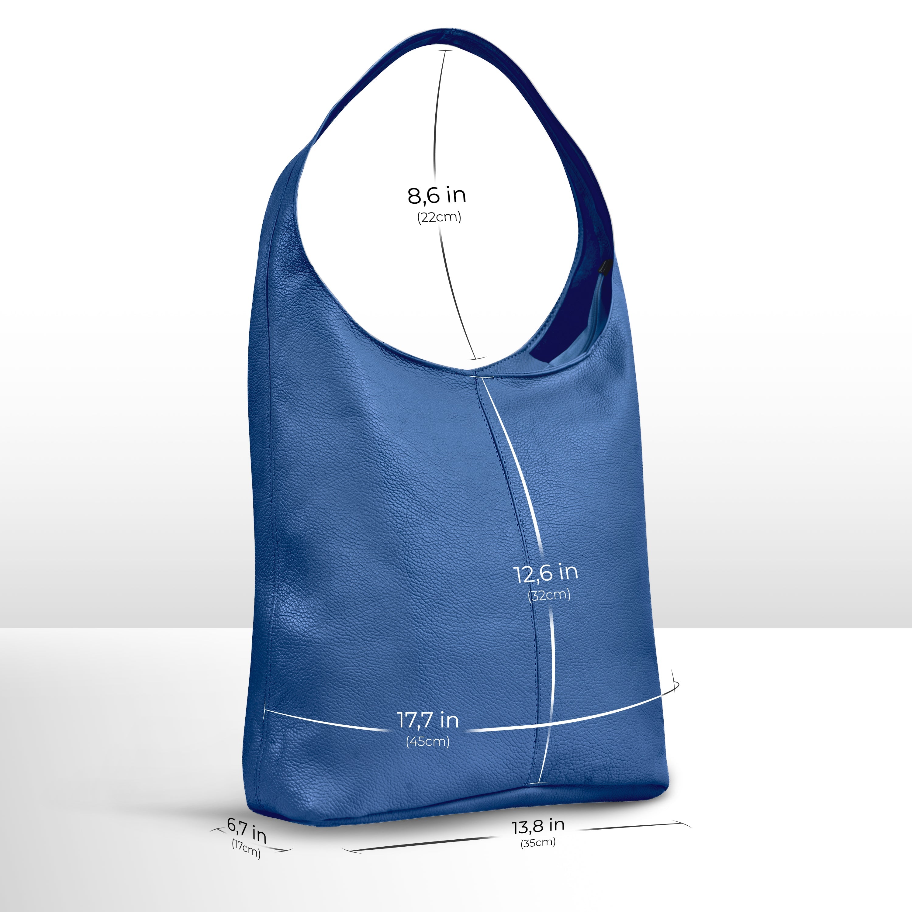 Italian Full-Grain Leather Hobo Bag | Siena