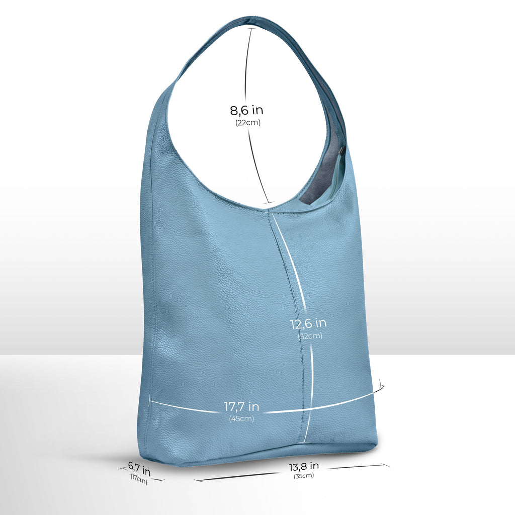 Italian Full-Grain Leather Hobo Bag | Siena