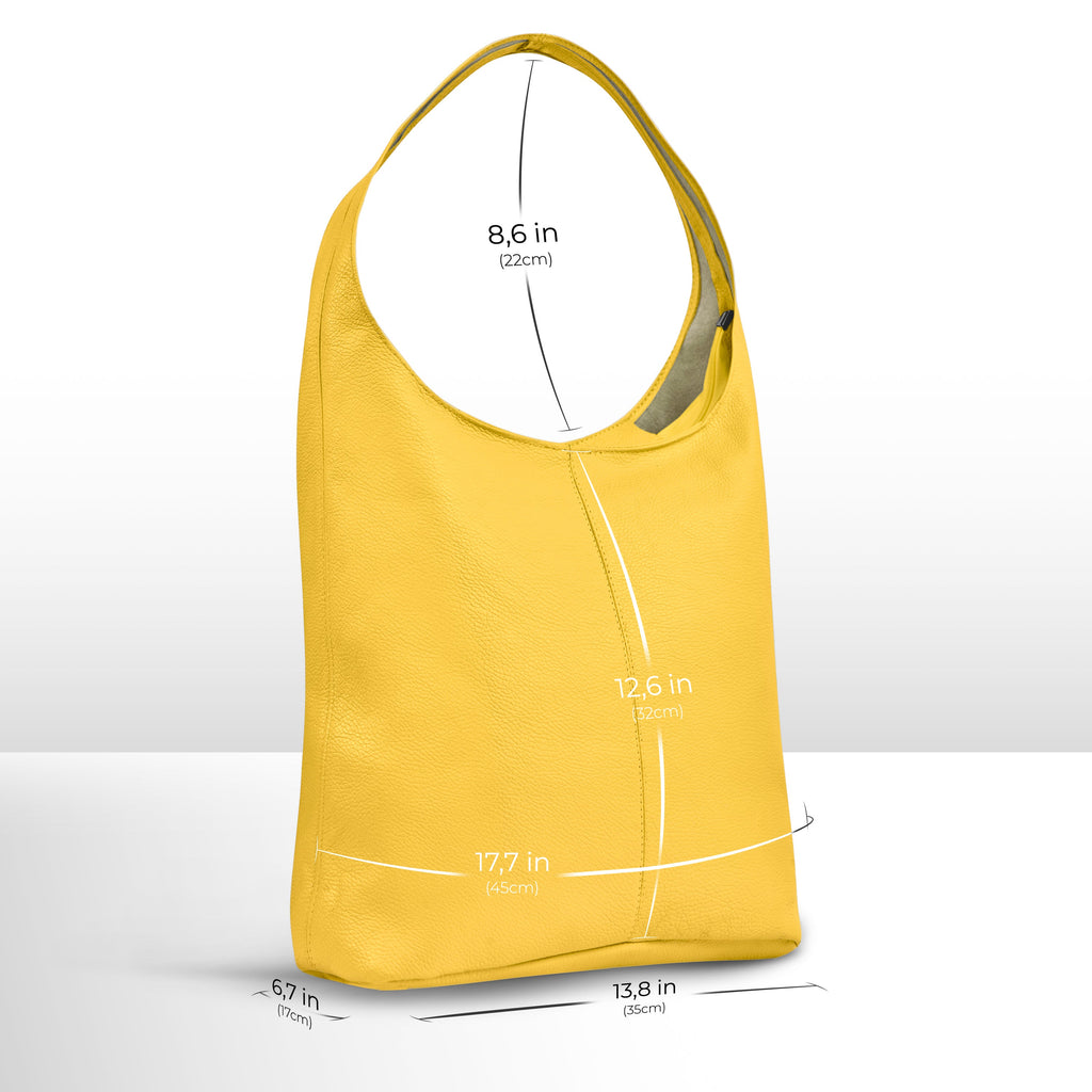 Italian Full-Grain Leather Hobo Bag | Siena