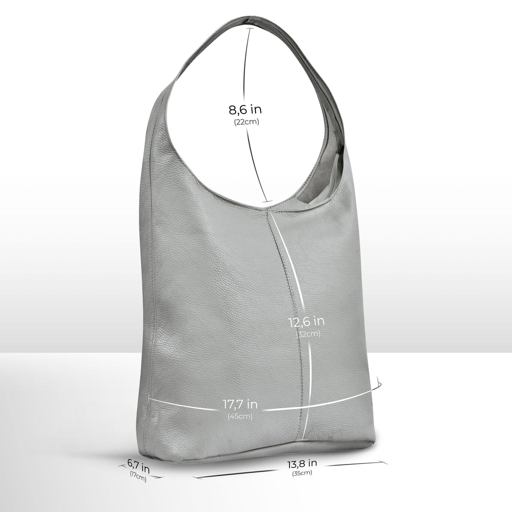 Italian Full-Grain Leather Hobo Bag | Siena