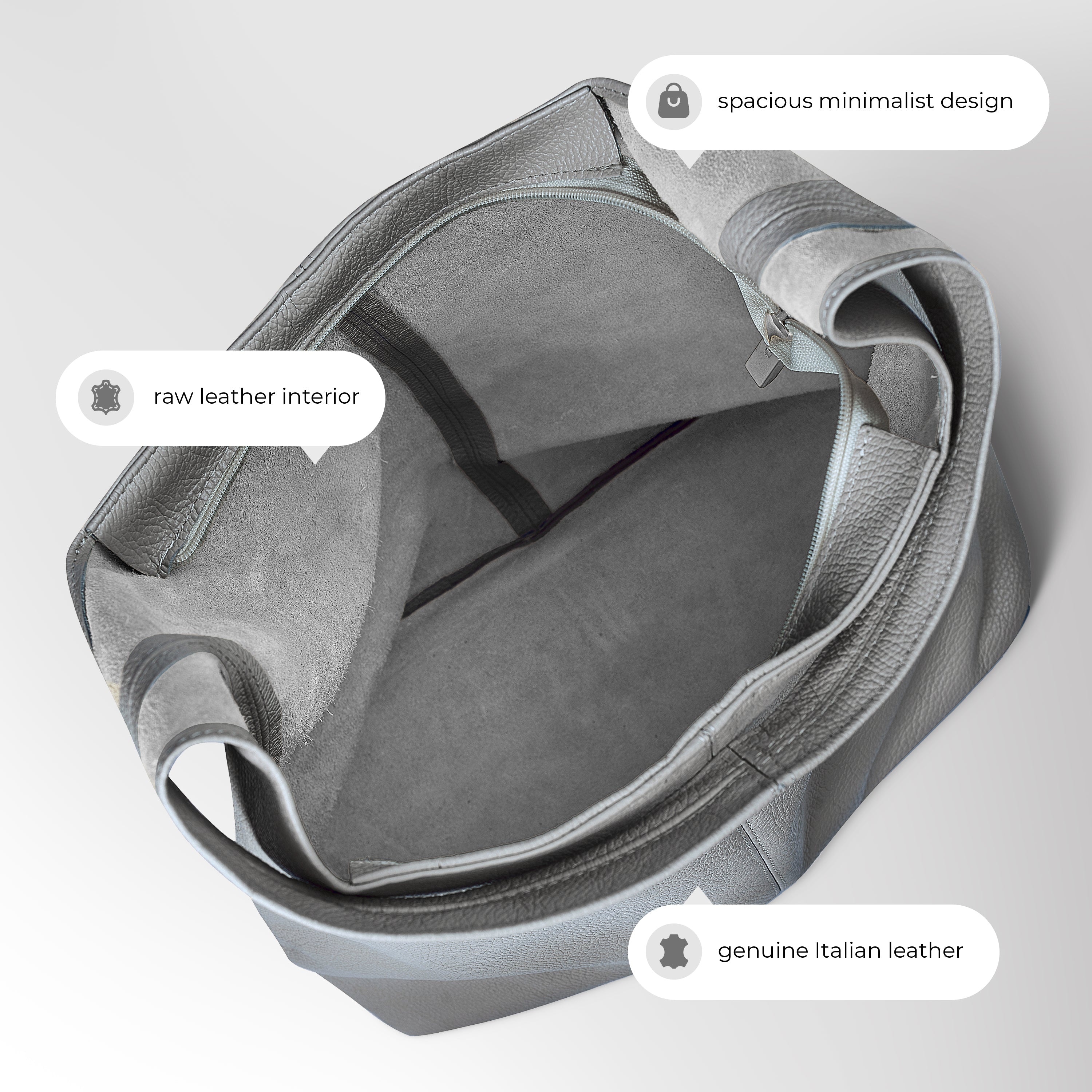Italian Full-Grain Leather Hobo Bag | Siena