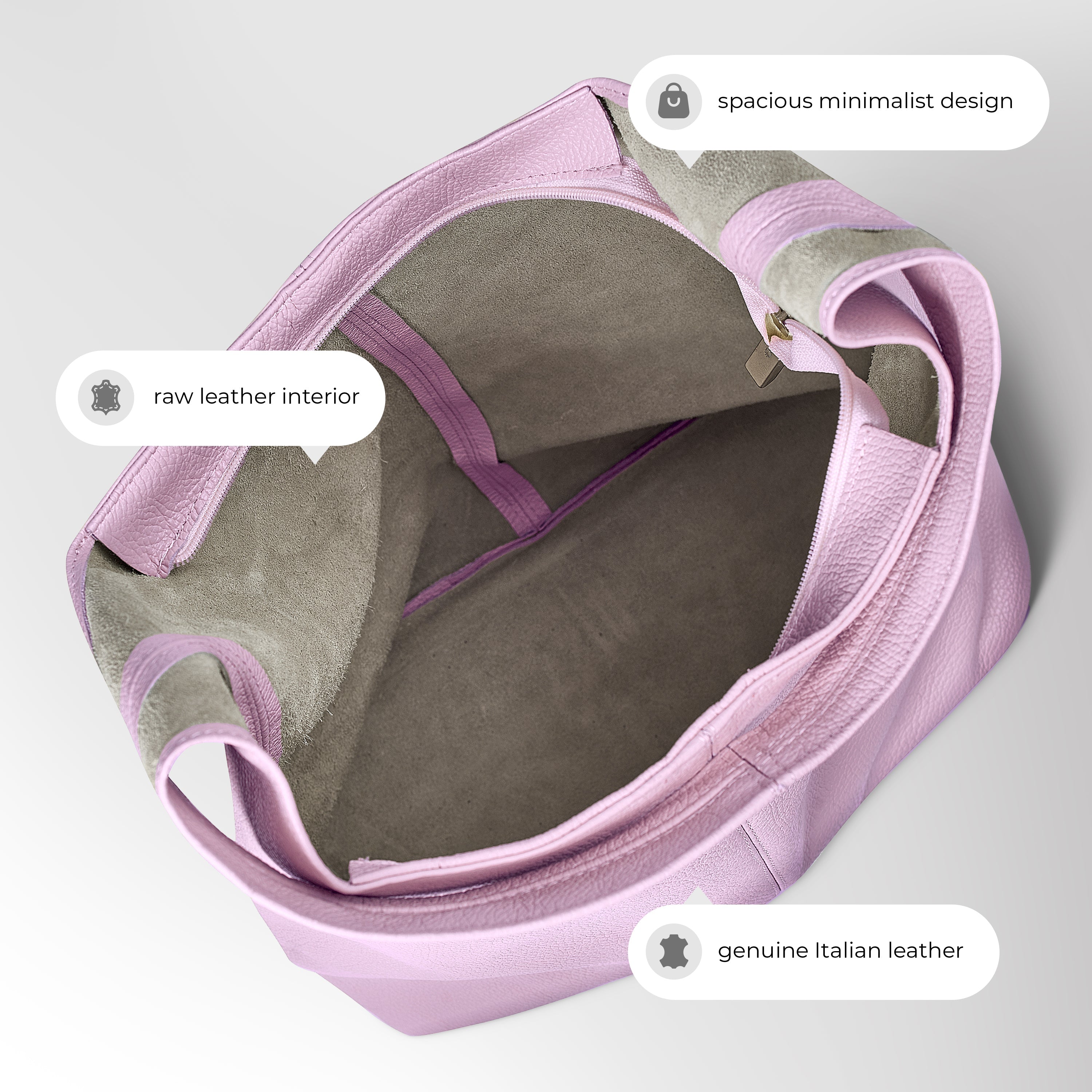 Italian Full-Grain Leather Hobo Bag | Siena