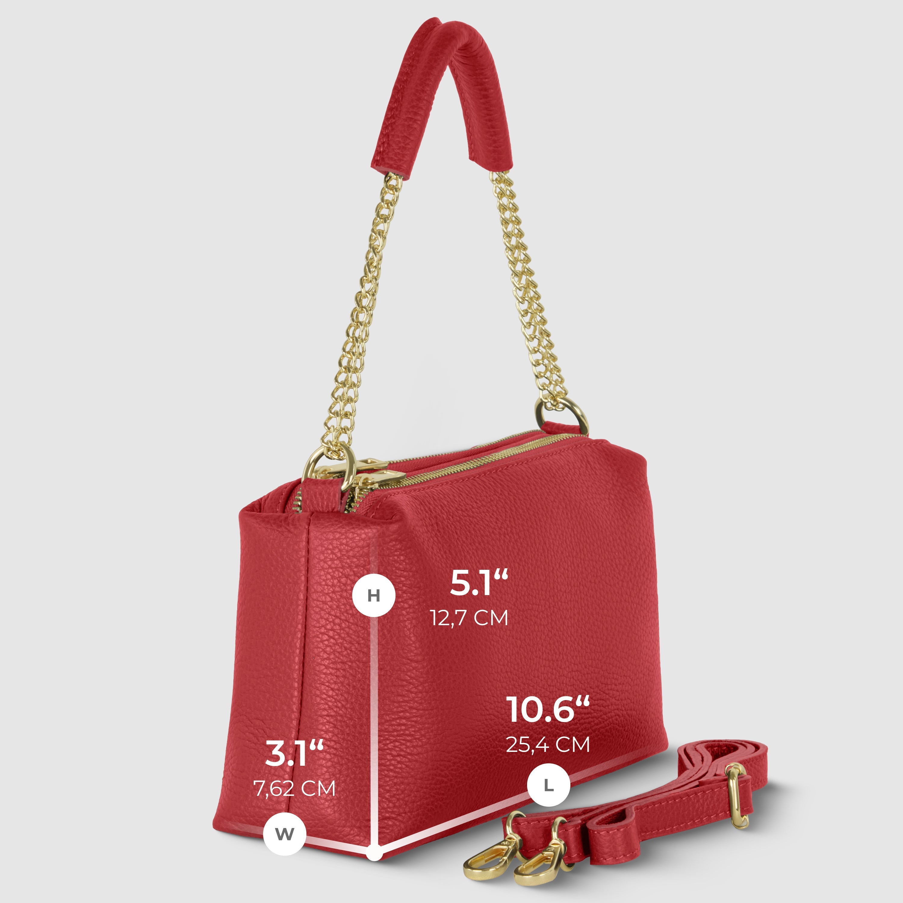 Italian Full-Grain Leather Crossbody Bag | Milano