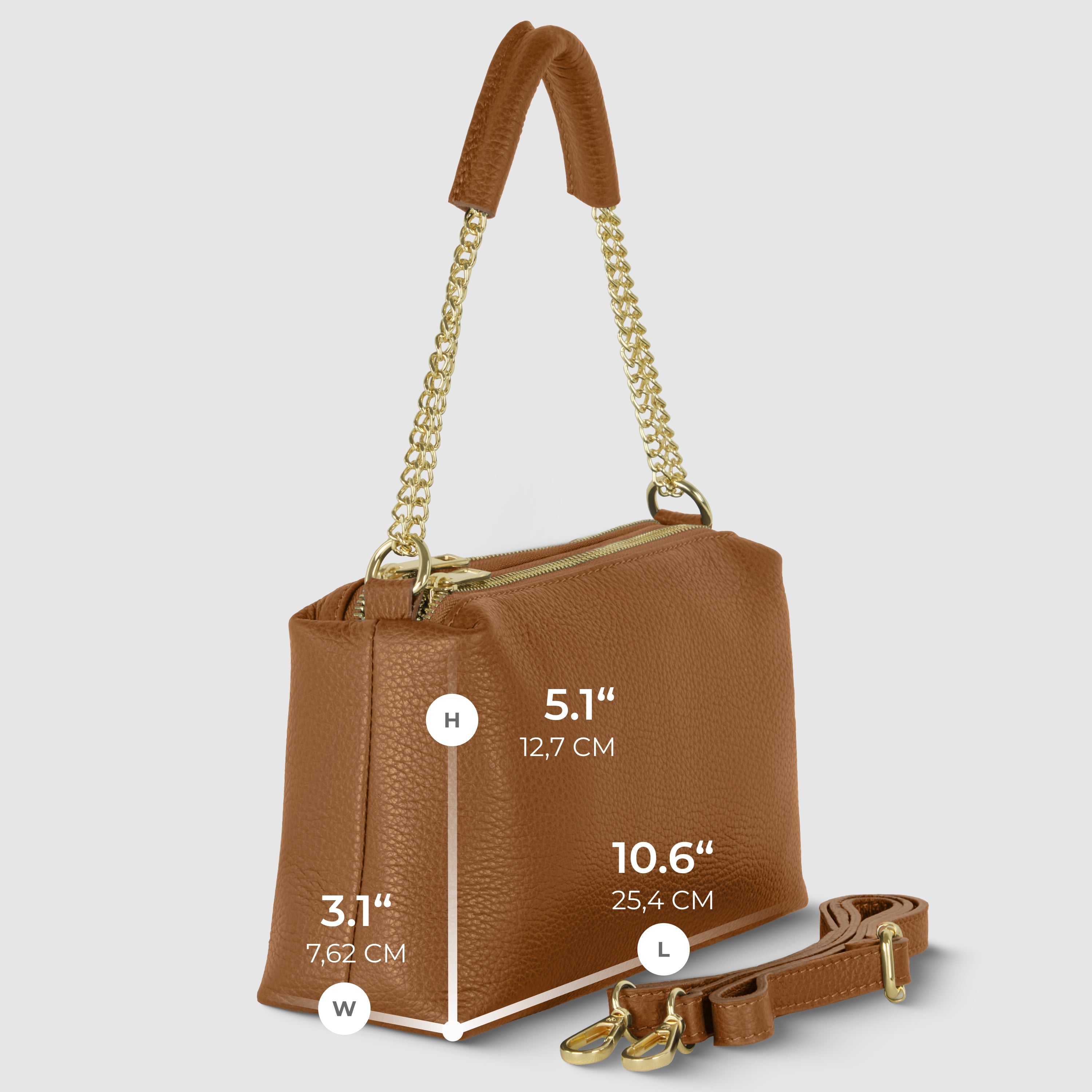 Italian Full-Grain Leather Crossbody Bag | Milano