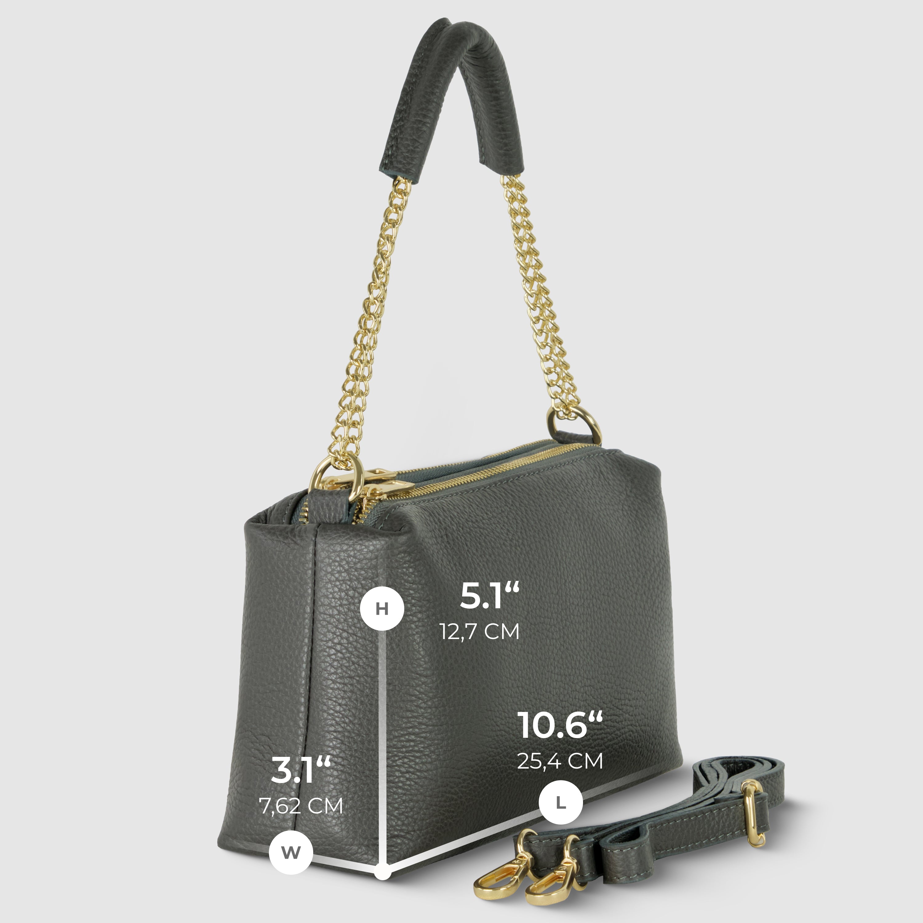 Italian Full-Grain Leather Crossbody Bag | Milano