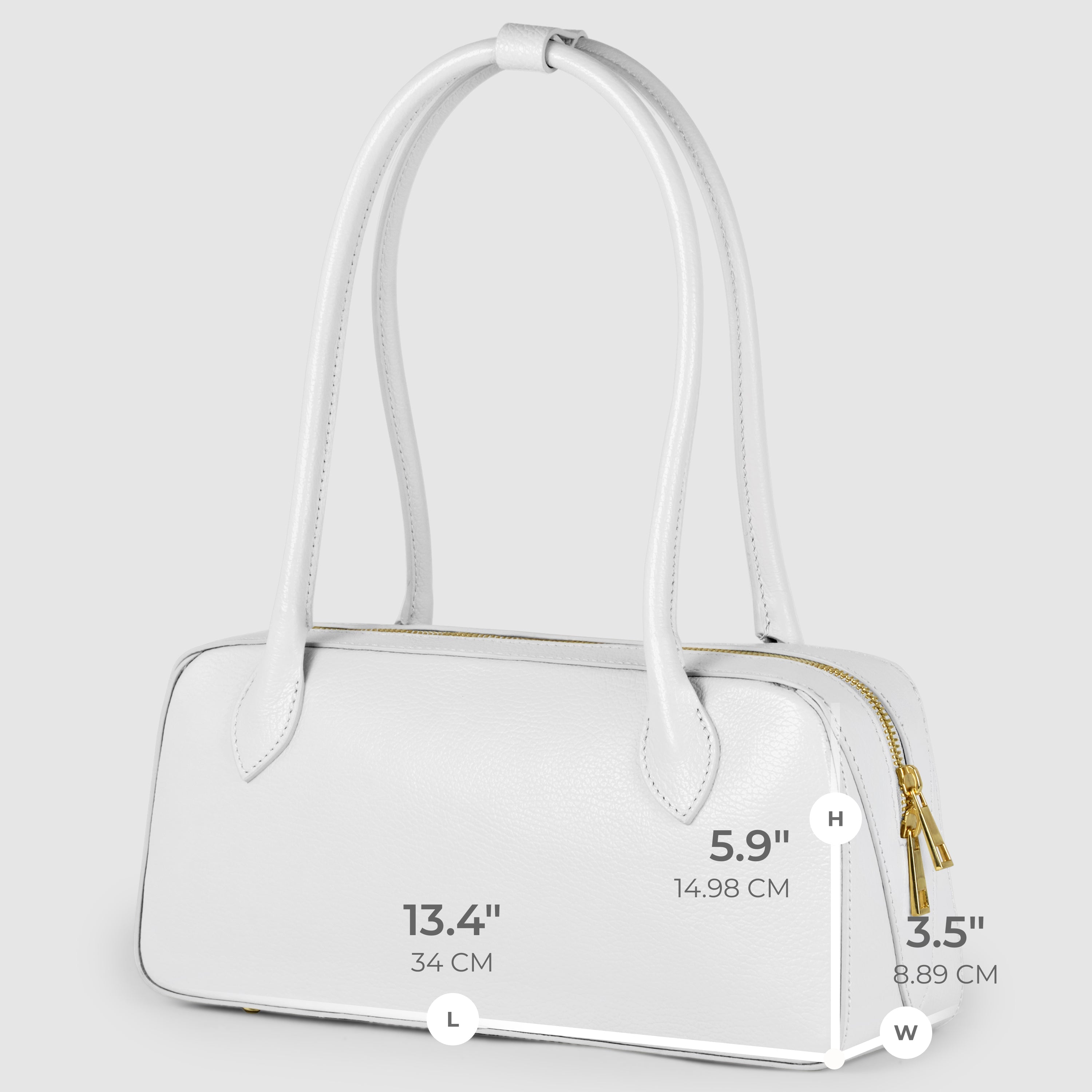 Italian Full-Grain Leather Shoulder Bag | Lecco