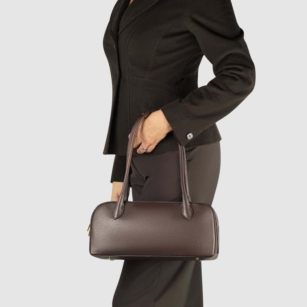 Italian Full-Grain Leather Shoulder Bag | Lecco