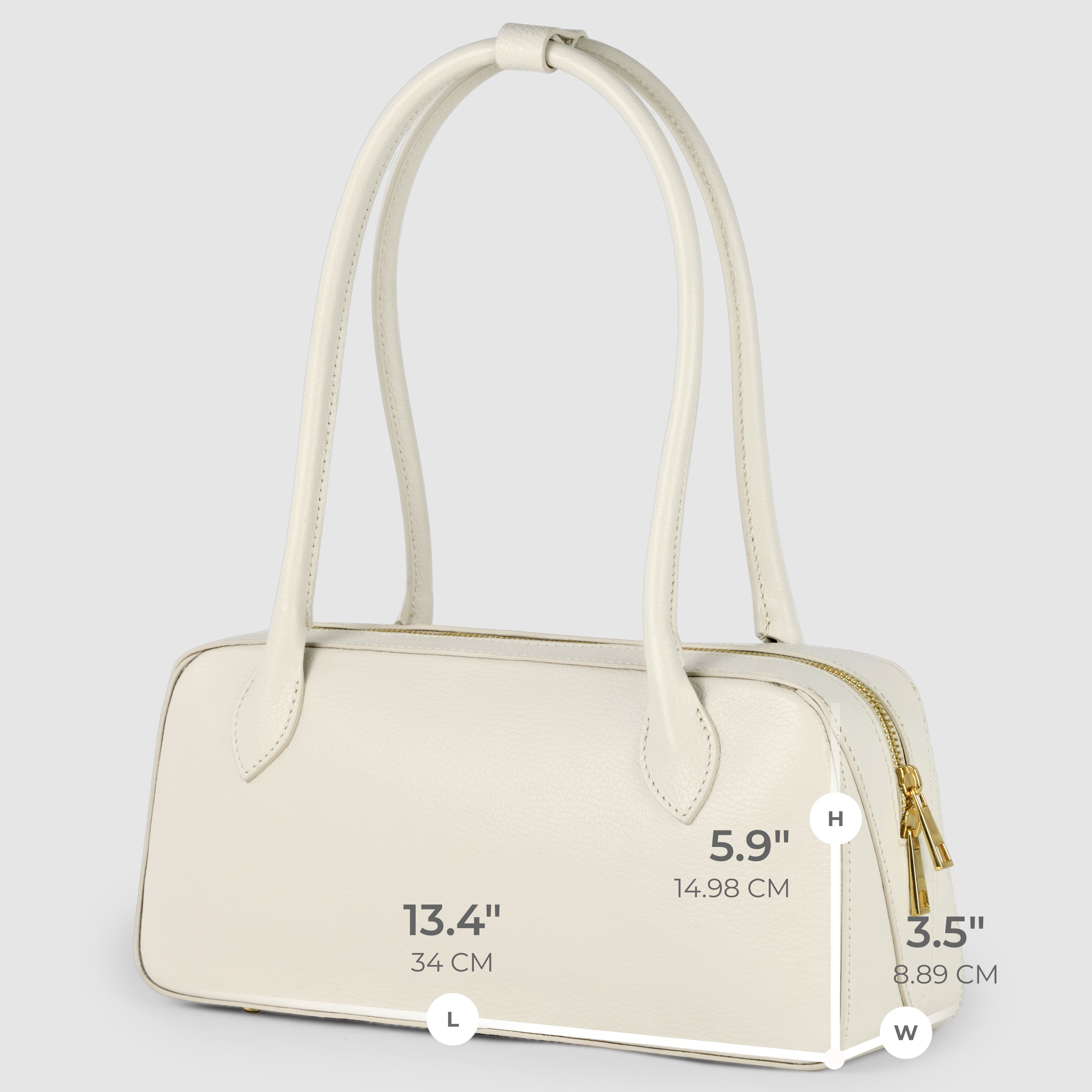 Italian Full-Grain Leather Shoulder Bag | Lecco