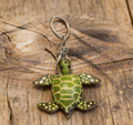 Cute Handmade Turtle Leather Keychain